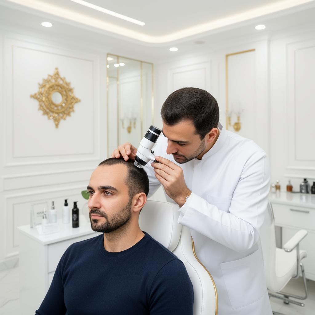 Hair restoration consultation